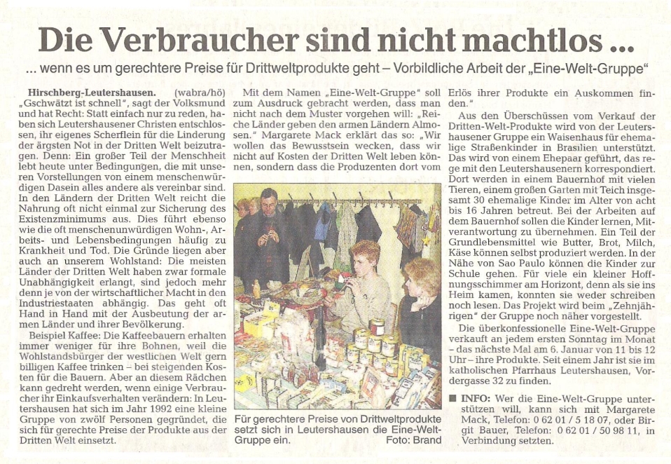 2001.12.30_RNZ_Die-Verbraucher-sind-nicht-machtlos