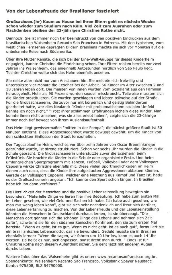 2007.03_WNOZ_Von-der-Lebensfreude-der-Brasilianer-fasziniert