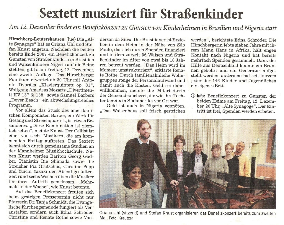 2008.12_RNZ_Sextett-musiziert-fuer-Strassenkinder